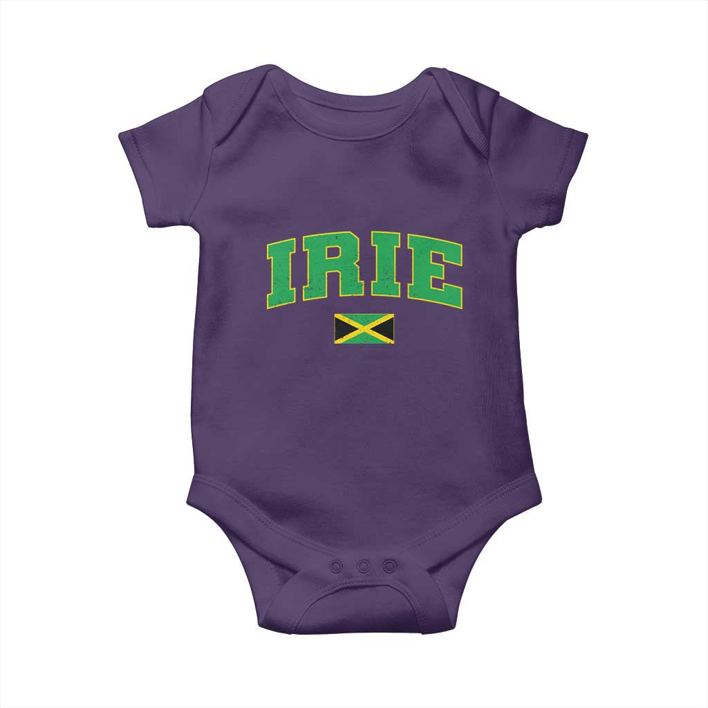 Irie Jamaican Rasta Baby Onesie Funny Jamaica Jamaican Flag Rasta Reggae Roots - Wonder Print Shop