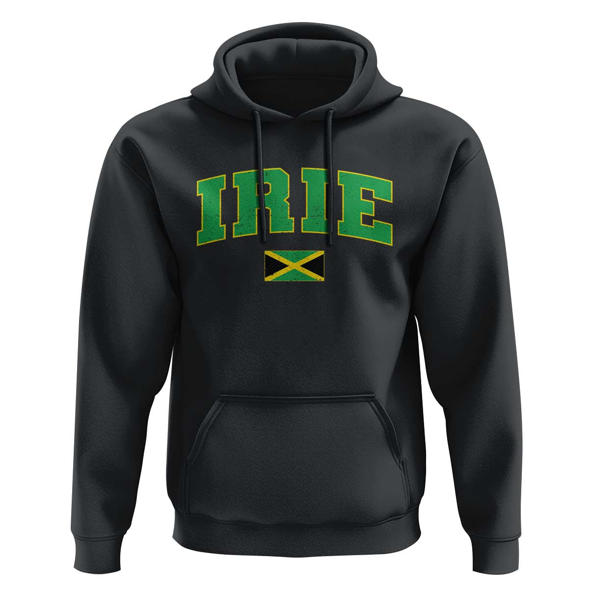Irie Jamaican Rasta Hoodie Funny Jamaica Jamaican Flag Rasta Reggae Roots - Wonder Print Shop