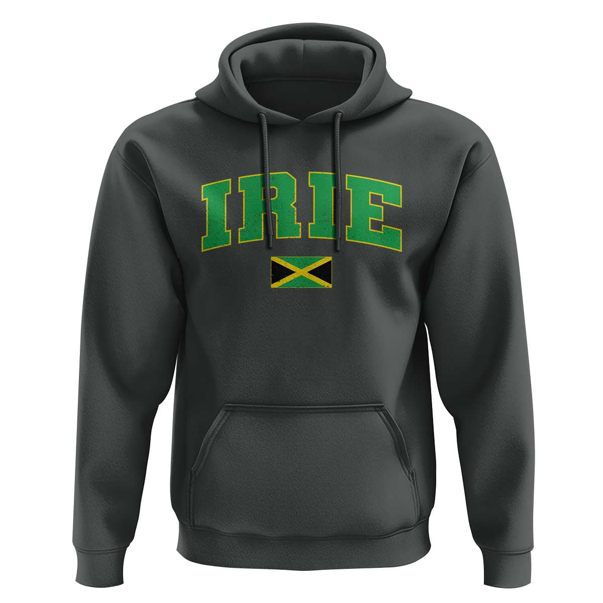 Irie Jamaican Rasta Hoodie Funny Jamaica Jamaican Flag Rasta Reggae Roots - Wonder Print Shop