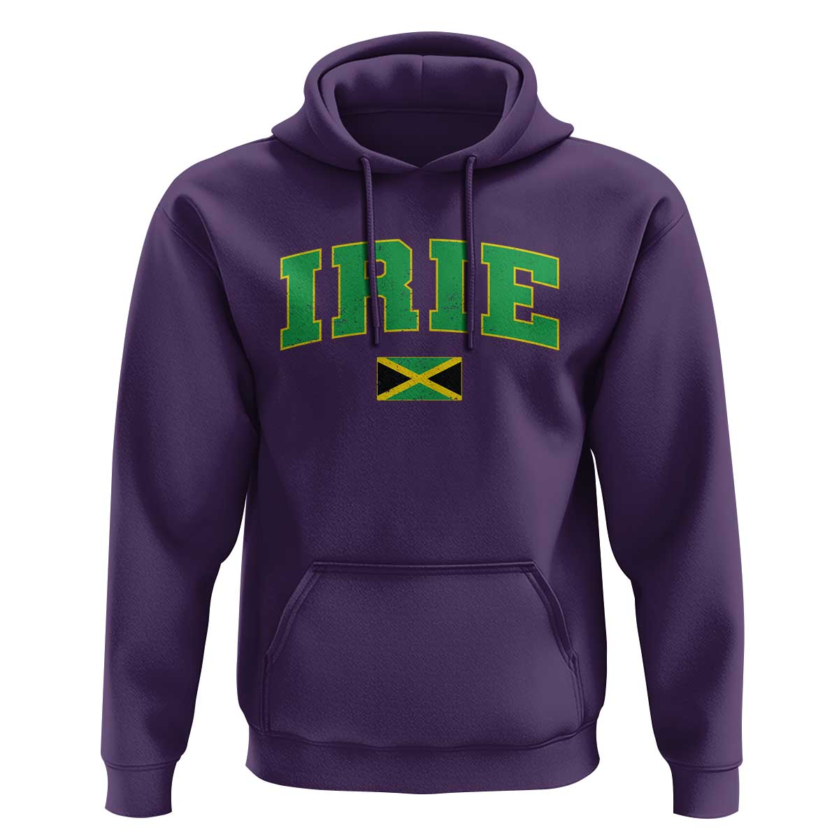 Irie Jamaican Rasta Hoodie Funny Jamaica Jamaican Flag Rasta Reggae Roots - Wonder Print Shop