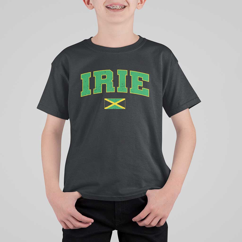 Irie Jamaican Rasta T Shirt For Kid Funny Jamaica Jamaican Flag Rasta Reggae Roots - Wonder Print Shop