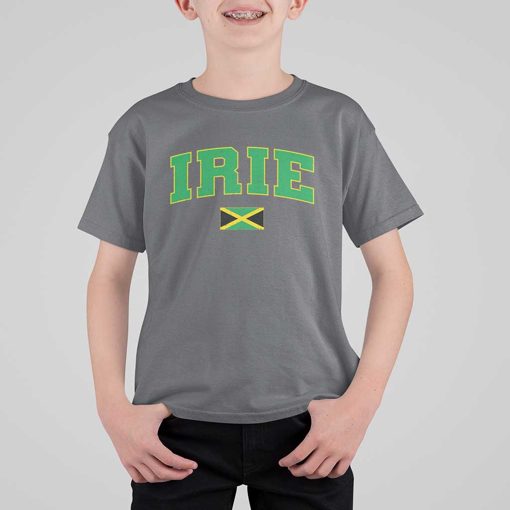 Irie Jamaican Rasta T Shirt For Kid Funny Jamaica Jamaican Flag Rasta Reggae Roots - Wonder Print Shop