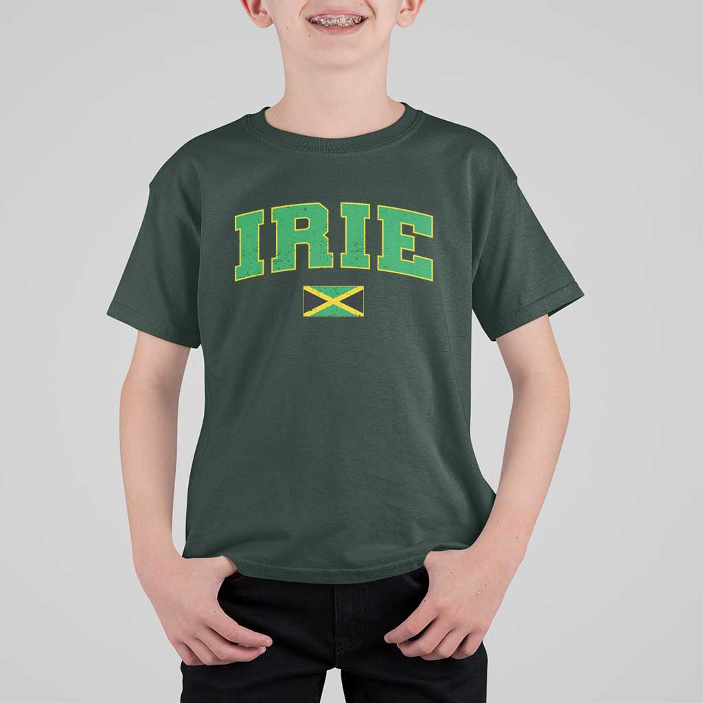 Irie Jamaican Rasta T Shirt For Kid Funny Jamaica Jamaican Flag Rasta Reggae Roots - Wonder Print Shop