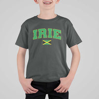 Irie Jamaican Rasta T Shirt For Kid Funny Jamaica Jamaican Flag Rasta Reggae Roots - Wonder Print Shop