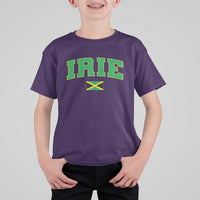 Irie Jamaican Rasta T Shirt For Kid Funny Jamaica Jamaican Flag Rasta Reggae Roots - Wonder Print Shop
