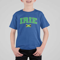 Irie Jamaican Rasta T Shirt For Kid Funny Jamaica Jamaican Flag Rasta Reggae Roots - Wonder Print Shop