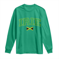 Irie Jamaican Rasta Long Sleeve Shirt Funny Jamaica Jamaican Flag Rasta Reggae Roots - Wonder Print Shop