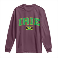 Irie Jamaican Rasta Long Sleeve Shirt Funny Jamaica Jamaican Flag Rasta Reggae Roots - Wonder Print Shop