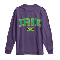 Irie Jamaican Rasta Long Sleeve Shirt Funny Jamaica Jamaican Flag Rasta Reggae Roots - Wonder Print Shop