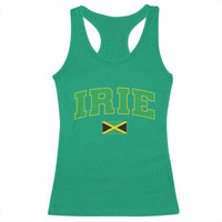 Irie Jamaican Rasta Racerback Tank Top Funny Jamaica Jamaican Flag Rasta Reggae Roots - Wonder Print Shop
