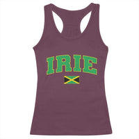 Irie Jamaican Rasta Racerback Tank Top Funny Jamaica Jamaican Flag Rasta Reggae Roots - Wonder Print Shop