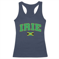Irie Jamaican Rasta Racerback Tank Top Funny Jamaica Jamaican Flag Rasta Reggae Roots - Wonder Print Shop