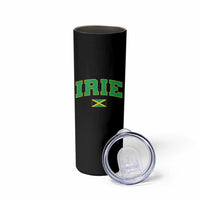 Irie Jamaican Rasta Skinny Tumbler Funny Jamaica Jamaican Flag Rasta Reggae Roots - Wonder Print Shop