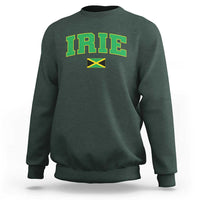 Irie Jamaican Rasta Sweatshirt Funny Jamaica Jamaican Flag Rasta Reggae Roots - Wonder Print Shop