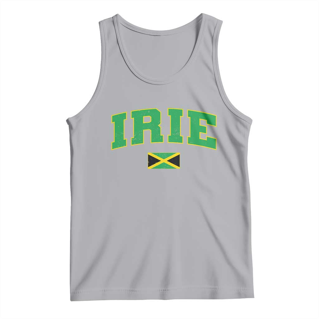 Irie Jamaican Rasta Tank Top Funny Jamaica Jamaican Flag Rasta Reggae Roots - Wonder Print Shop