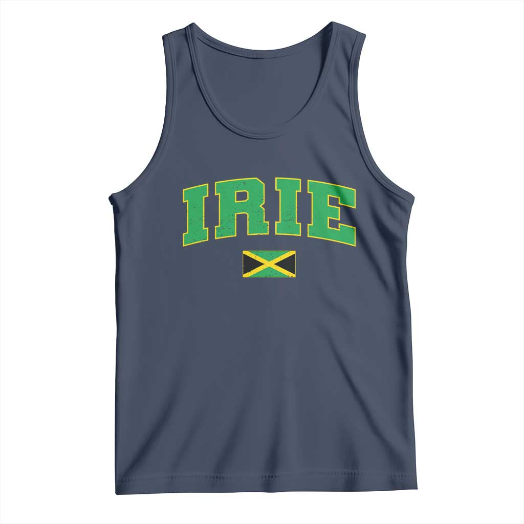 Irie Jamaican Rasta Tank Top Funny Jamaica Jamaican Flag Rasta Reggae Roots - Wonder Print Shop