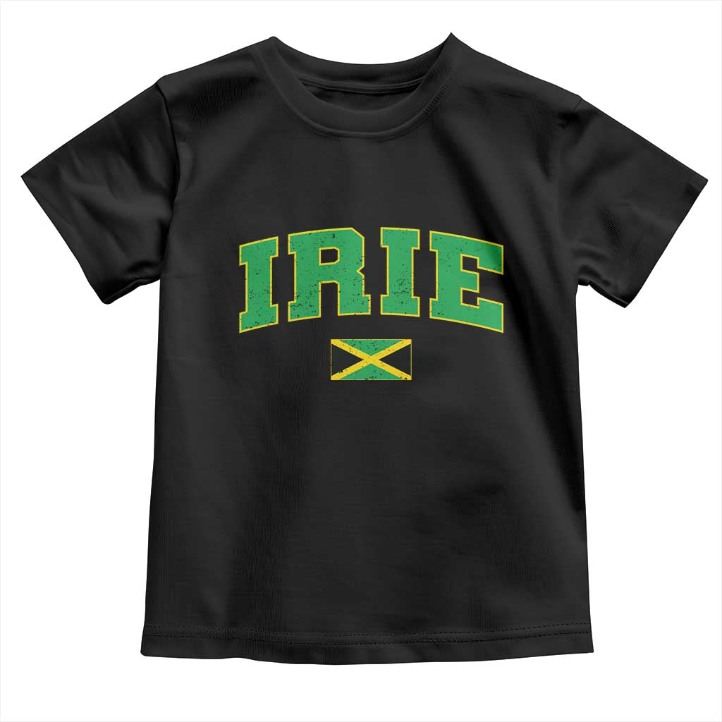 Irie Jamaican Rasta Toddler T Shirt Funny Jamaica Jamaican Flag Rasta Reggae Roots - Wonder Print Shop