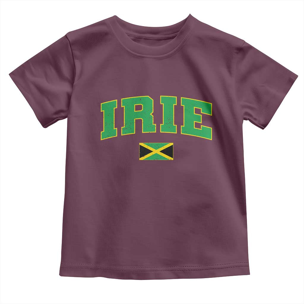Irie Jamaican Rasta Toddler T Shirt Funny Jamaica Jamaican Flag Rasta Reggae Roots - Wonder Print Shop