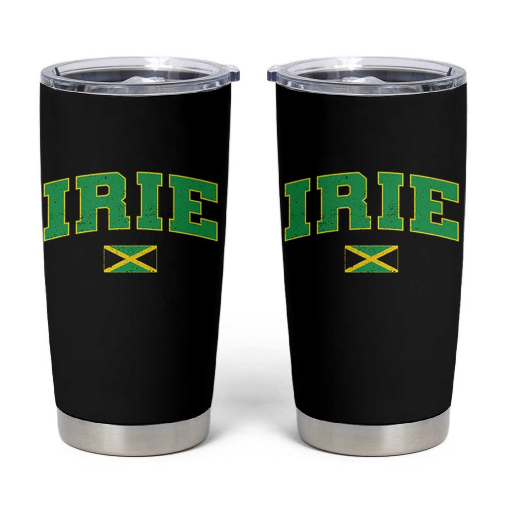 Irie Jamaican Rasta Tumbler Cup Funny Jamaica Jamaican Flag Rasta Reggae Roots - Wonder Print Shop