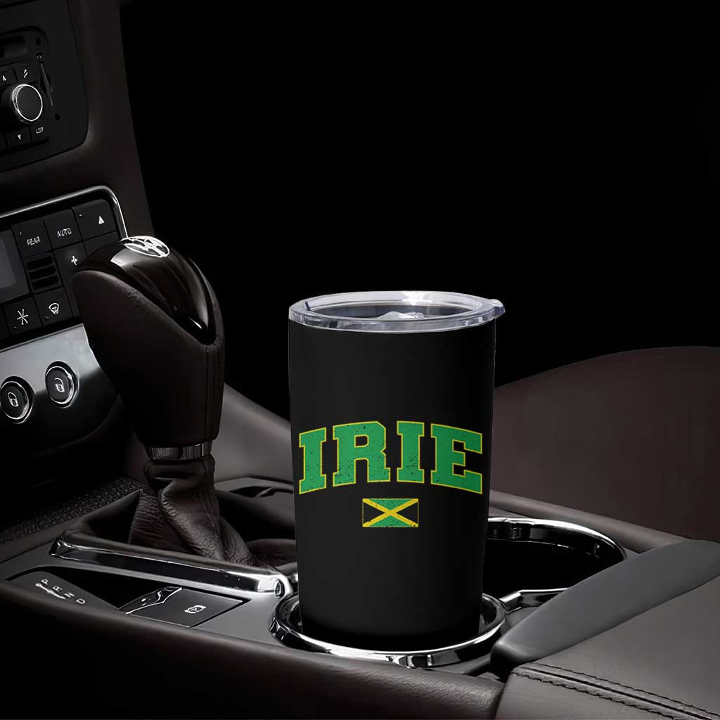 Irie Jamaican Rasta Tumbler Cup Funny Jamaica Jamaican Flag Rasta Reggae Roots - Wonder Print Shop