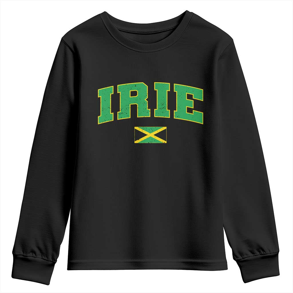 Irie Jamaican Rasta Youth Sweatshirt Funny Jamaica Jamaican Flag Rasta Reggae Roots - Wonder Print Shop