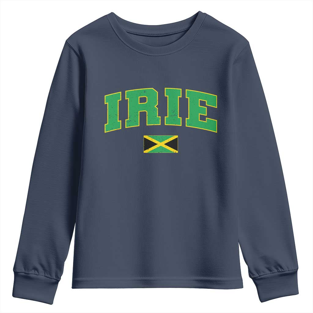 Irie Jamaican Rasta Youth Sweatshirt Funny Jamaica Jamaican Flag Rasta Reggae Roots - Wonder Print Shop