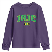 Irie Jamaican Rasta Youth Sweatshirt Funny Jamaica Jamaican Flag Rasta Reggae Roots - Wonder Print Shop