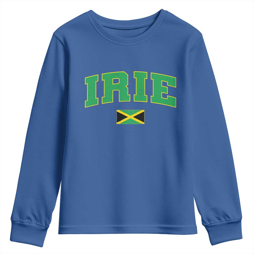 Irie Jamaican Rasta Youth Sweatshirt Funny Jamaica Jamaican Flag Rasta Reggae Roots - Wonder Print Shop