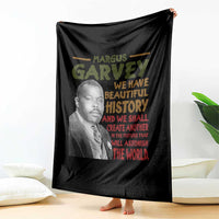 Marcus Garvey Quote Throw Blanket Black History Month - Wonder Print Shop