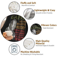 Marcus Garvey Quote Throw Blanket Black History Month - Wonder Print Shop