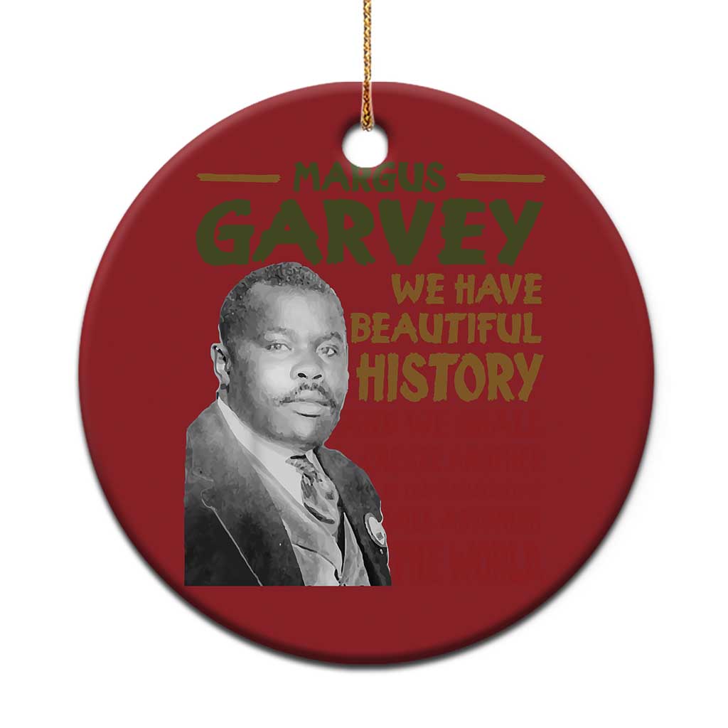 Marcus Garvey Quote Christmas Ornament Black History Month - Wonder Print Shop