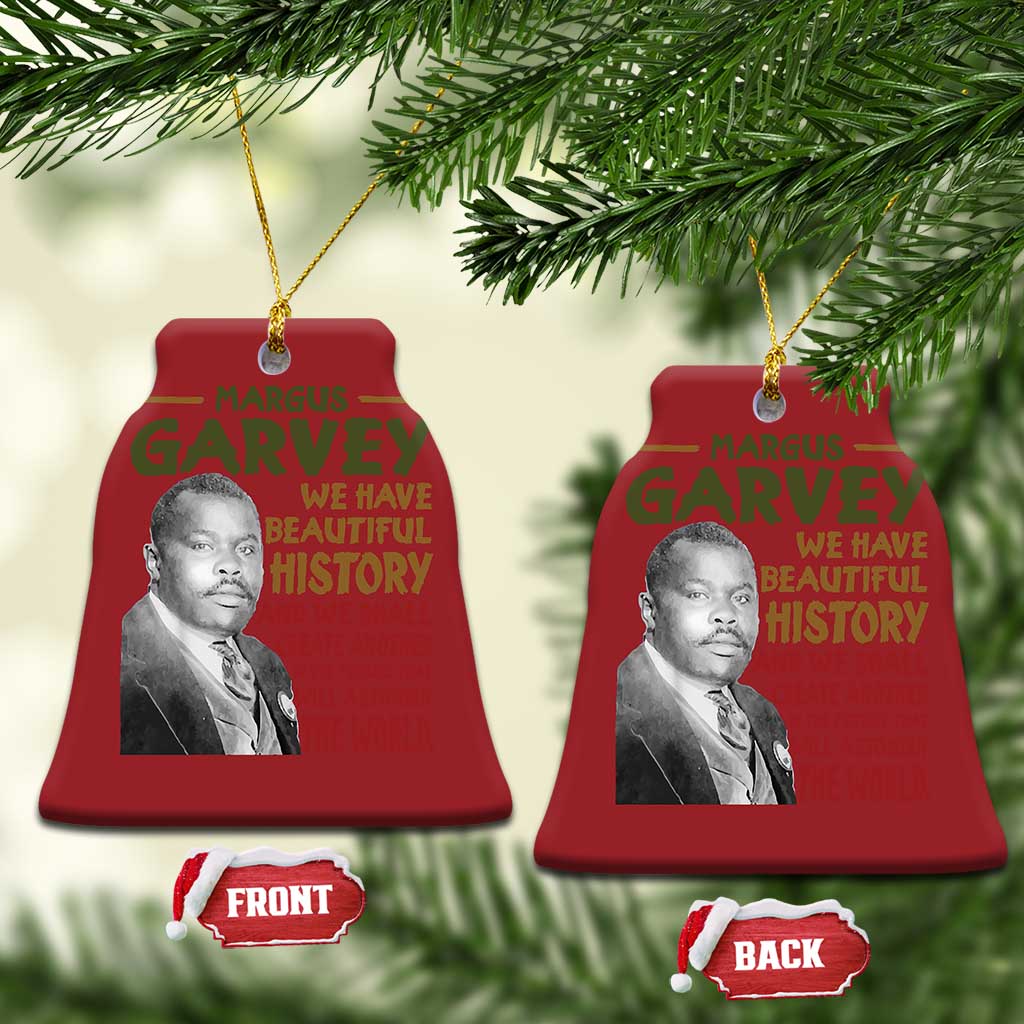 Marcus Garvey Quote Christmas Ornament Black History Month - Wonder Print Shop