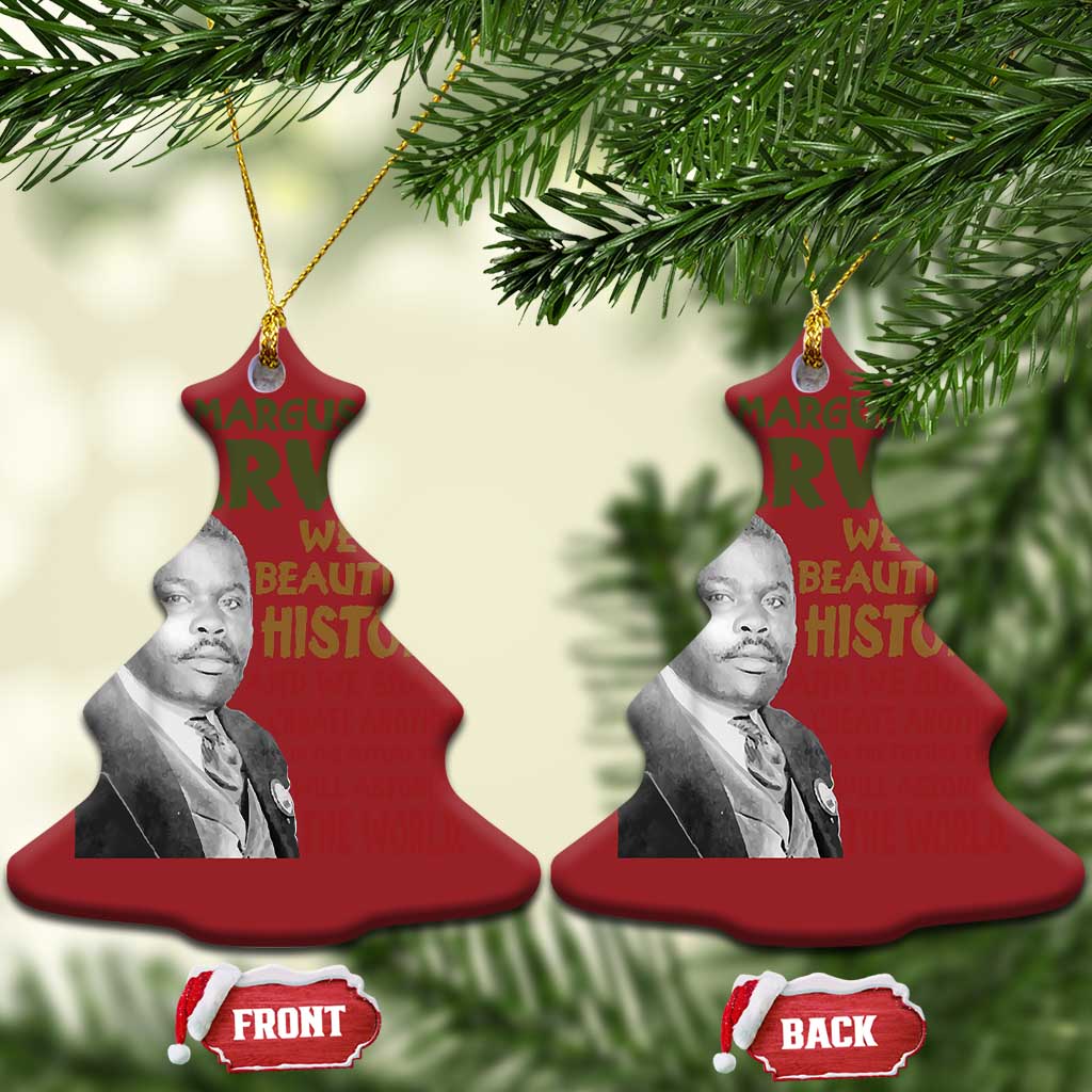 Marcus Garvey Quote Christmas Ornament Black History Month - Wonder Print Shop