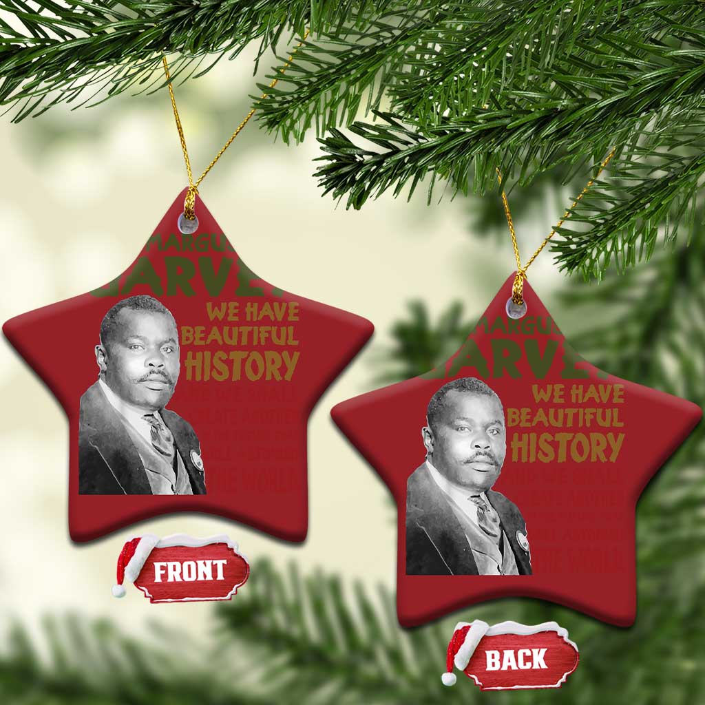 Marcus Garvey Quote Christmas Ornament Black History Month - Wonder Print Shop
