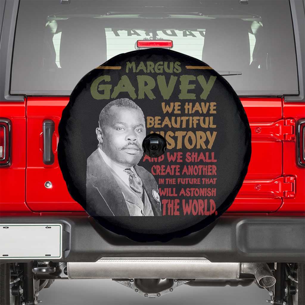 Marcus Garvey Quote Spare Tire Cover Black History Month - Wonder Print Shop