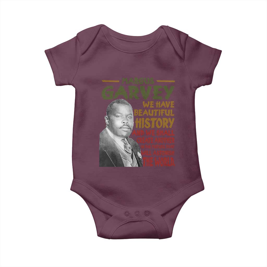 Marcus Garvey Quote Baby Onesie Black History Month - Wonder Print Shop