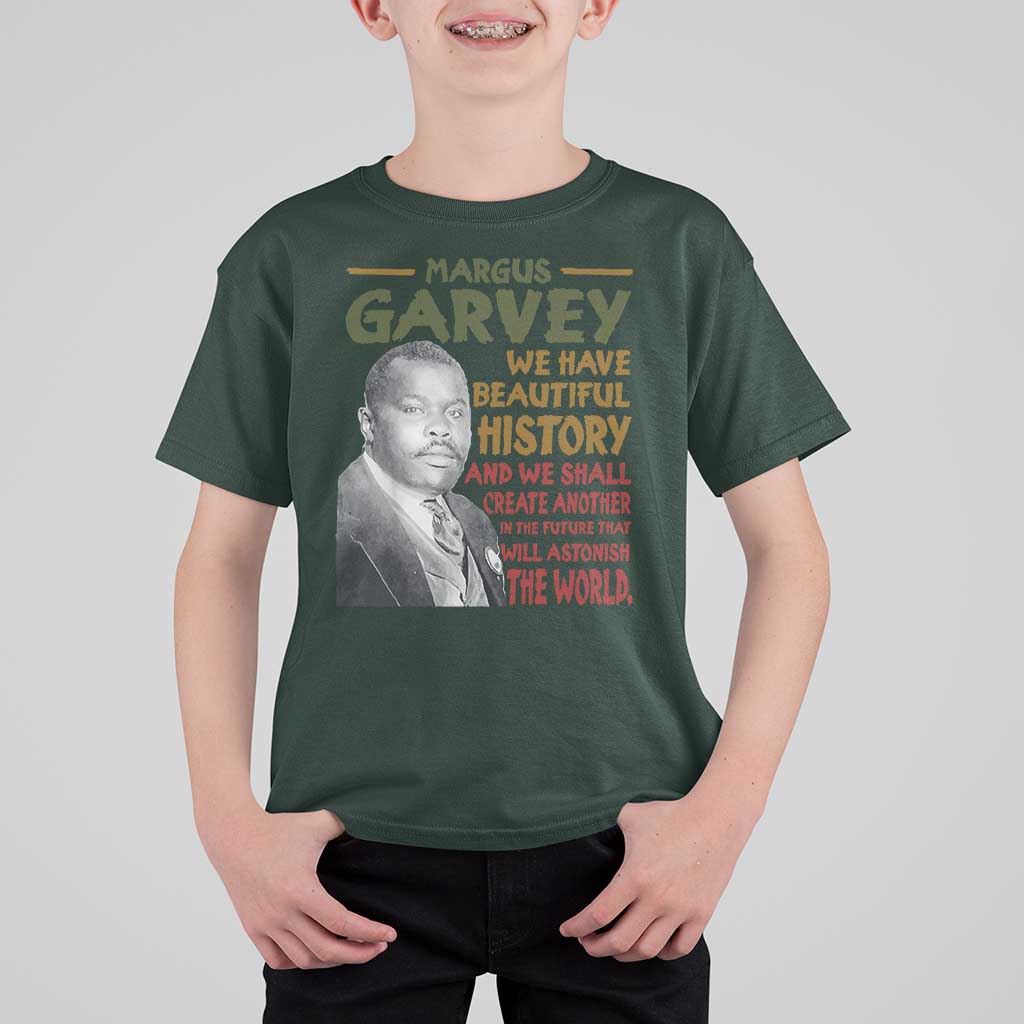 Marcus Garvey Quote T Shirt For Kid Black History Month - Wonder Print Shop