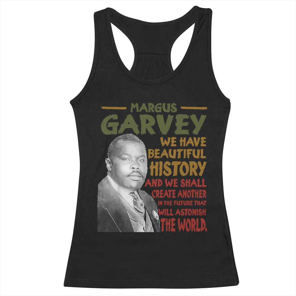 Marcus Garvey Quote Racerback Tank Top Black History Month - Wonder Print Shop
