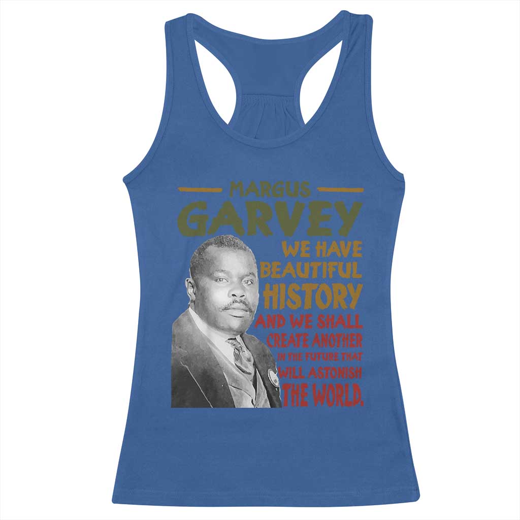 Marcus Garvey Quote Racerback Tank Top Black History Month - Wonder Print Shop