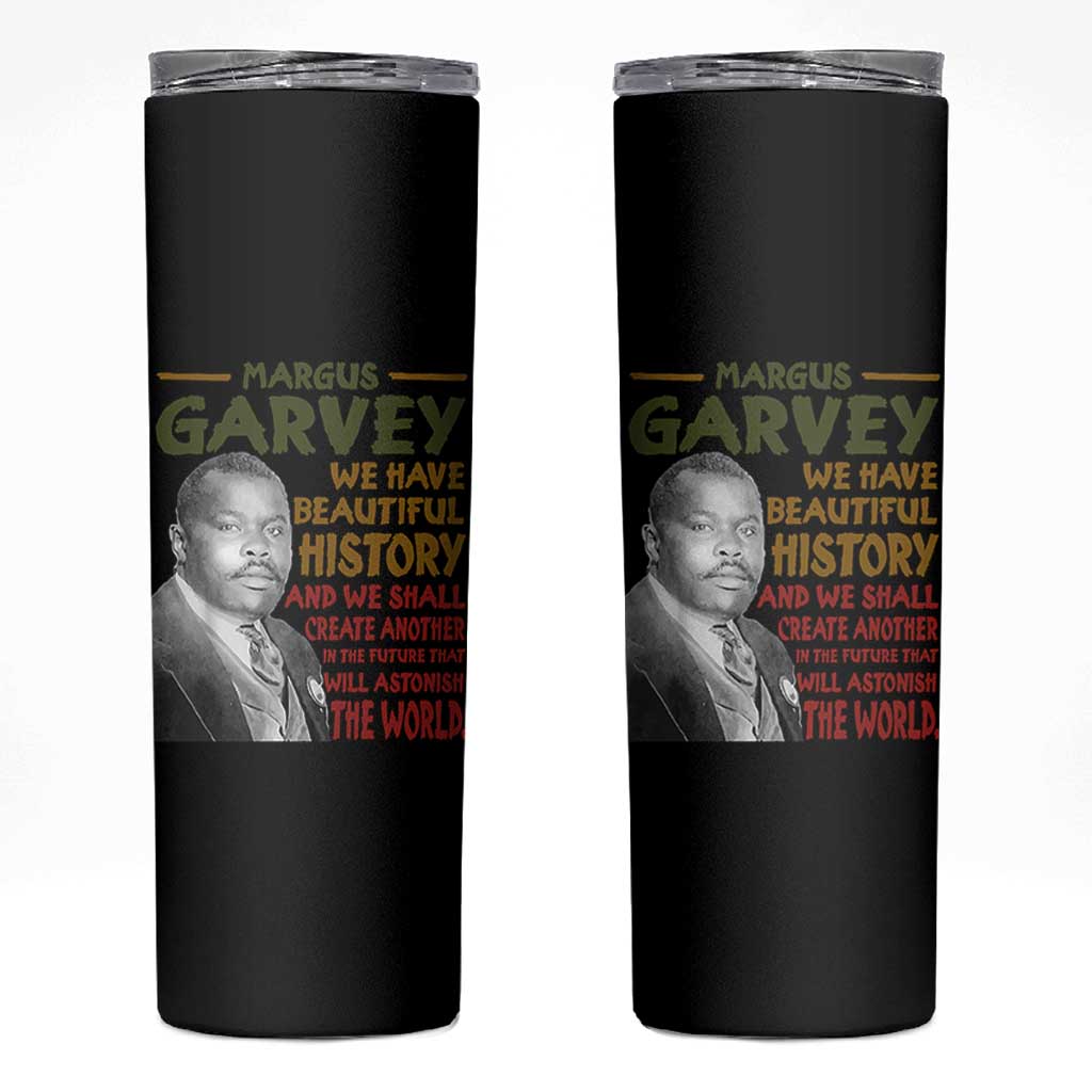 Marcus Garvey Quote Skinny Tumbler Black History Month - Wonder Print Shop