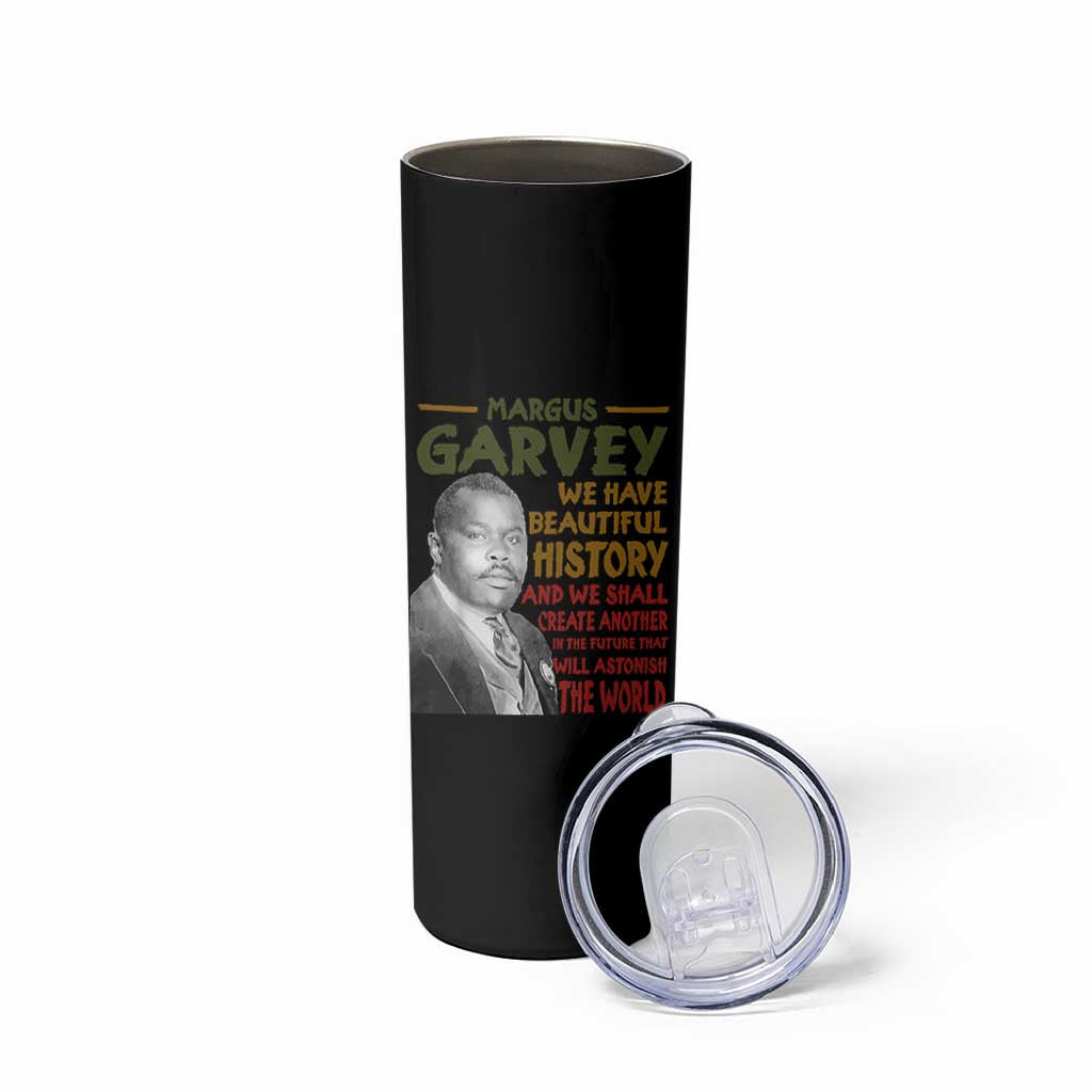 Marcus Garvey Quote Skinny Tumbler Black History Month - Wonder Print Shop