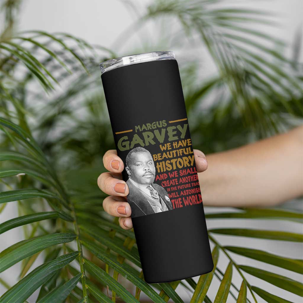 Marcus Garvey Quote Skinny Tumbler Black History Month - Wonder Print Shop