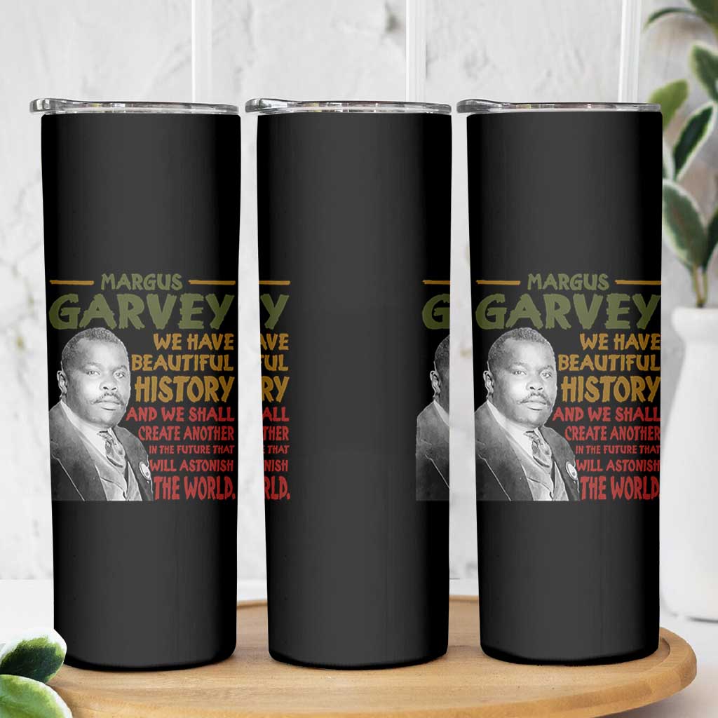 Marcus Garvey Quote Skinny Tumbler Black History Month - Wonder Print Shop