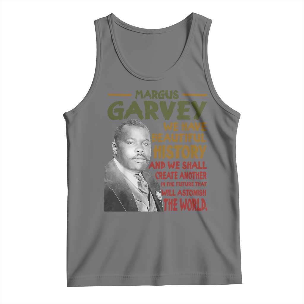 Marcus Garvey Quote Tank Top Black History Month - Wonder Print Shop