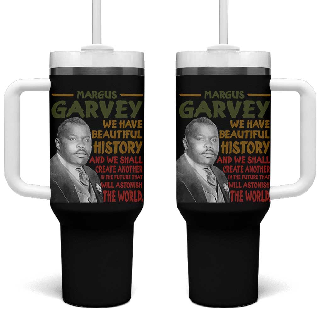 Marcus Garvey Quote Tumbler With Handle Black History Month - Wonder Print Shop