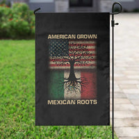 American Grown Mexican Roots Garden Flag Retro Mexico America Flag