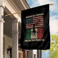American Grown Mexican Roots Garden Flag Retro Mexico America Flag