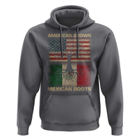 American Grown Mexican Roots Hoodie Retro Mexico America Flag