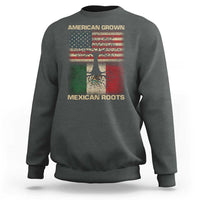 American Grown Mexican Roots Sweatshirt Retro Mexico America Flag