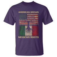 American Grown Mexican Roots T Shirt Retro Mexico America Flag